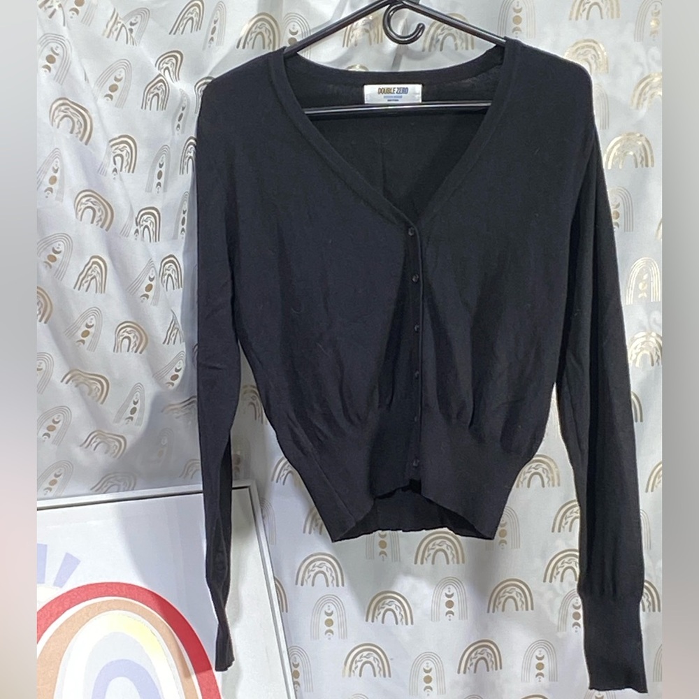 Double Zero Classic Black Cardigan